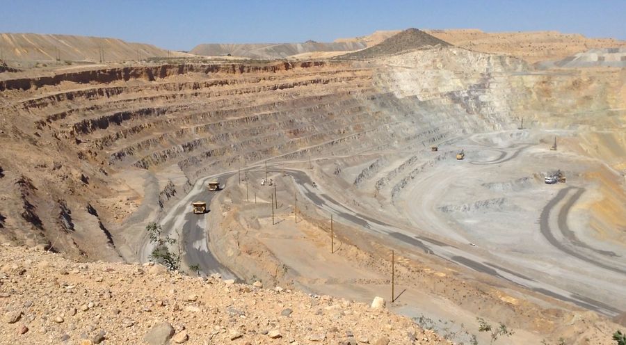 Open-pit copper mine